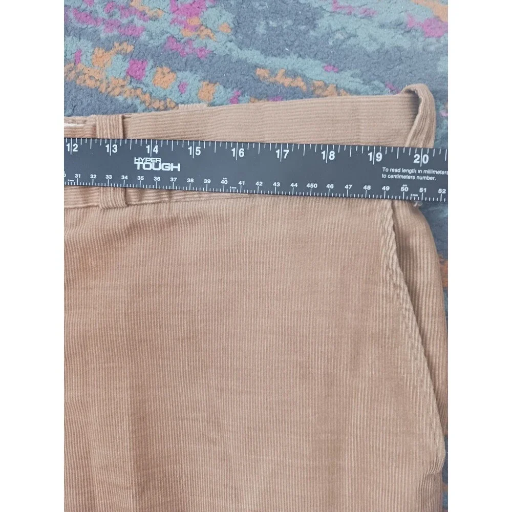 Vtg JC Penney Big Mac Corduroy Pants Mens 40X28 Tan Permanent Press Baggy Wide